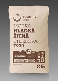 Žitná mouka hladká chlebová 50 kg - GoodMills Česko
